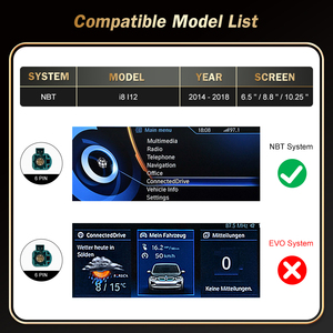 Hộp Chơi Trên Xe Ô Tô Trên Đường Trường Hộp Thông Minh Nâng Cấp Giao Diện Apple Carplay Đa Phương Tiện Android Cho <span class=keywords><strong>BMW</strong></span> <span class=keywords><strong>NBT</strong></span> I8 I12 2014-2018 - Product Image 2