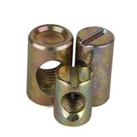 Écrou à fente pour assemblage horizontal, écrou à filetage interne pour insert de baril, pour lit, armoire, panneau de particules, bois massif