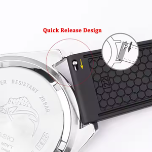 Correa de reloj de caucho fluorado resistente al agua de alta calidad, tamaños de 18mm, 20mm, 22mm, función transpirable para relojes inteligentes <span class=keywords><strong>Huawei</strong></span> <span class=keywords><strong>GT2Pro</strong></span> GT3 - Product Image 4