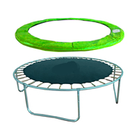 Almohadilla de cubierta de resorte de PVC azul de 6 pies, características de seguridad duradera con resistente al agua para uso doméstico, almohadilla de marco de trampolín suave y plegable