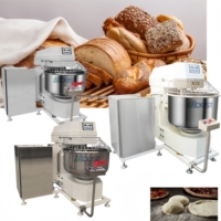 Mélangeur à spirale 50kg/80kg, mélangeur basculant entièrement automatique pour farine, haute productivité, équipement de boulangerie motorisé