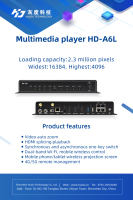 Huidu HD-A6L Dual-mode Async dan Sync Player kotak mengirim pengontrol LED untuk LED layar penuh warna