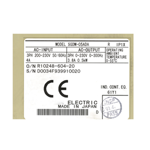 Nuevo Módulo PLC de Accionamiento de CA SGDM-05ADA Original, Cumple con EPR y Certificación CE, Disponible en Almacén - Product Image 4