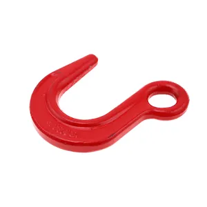 High Quality G80 Alloy Steel Forged Eye Hook Large Opening Foundry Hook