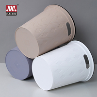 Poubelle en plastique Haixin, petite poubelle, corbeille à déchets pour salle de bain, buanderie, cuisine, bureau, chambre d'enfant, dortoir