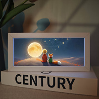 Nouvelle Lampe LED 4D Peinture Photo avec Cadre ABS et Boîte à Lumière Acrylique Impression UV pour Décoration de Chambre et Cadeau