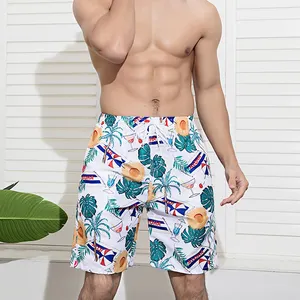 Custom Boardshorts 4 Way Stretch Sublimation Printed 5 Inch Inseam Men Beach Shorts Swim Trunks For Man