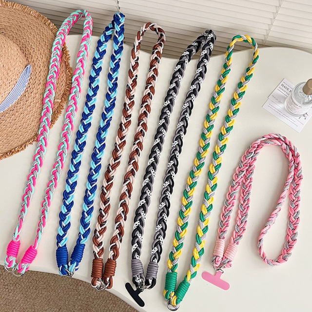 Xuman Colorful Customized Crossbody Phone Case 90cm Polyester Strap Lanyard Silk Screen Printing Hook-Mobile Phone Accessory