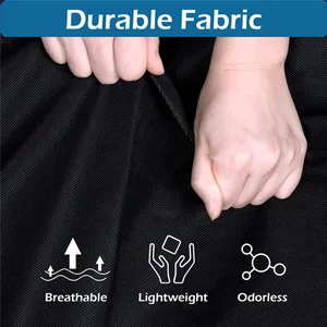 Avec logo personnalisé Poche à fermeture éclair Non-tissé Oxford Cotton Tote Carrier Duffle For Clothes Suit Cover Travel Garment Bags