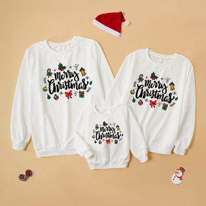 Personnalisé famille correspondant sweat automne tenues mère fille moi vêtements noël <span class=keywords><strong>pull</strong></span> famille vêtements de haute qualité - Product Image 3