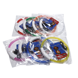 <span class=keywords><strong>Collar</strong></span> ajustable USB recargable LED para mascotas, <span class=keywords><strong>Collar</strong></span> impermeable de entrenamiento de seguridad nocturna con patrón de animales - Product Image 6