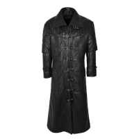 Chaqueta de Burbujas Personalizada para Hombre, 100% Cuero Nappa Negro Genuino, Diseño de Burbujas, Marca Privada OEM, Estilo Invernal de Moda