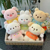 TERSEDIA Boneka Hewan Anime Anjing Bulu Campur 8 Inci Boneka Plushie Kustom Mainan Plushie Kawaii Mesin Cakar Penjual Otomatis Mainan Anak