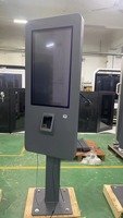 Kios Pemesanan Mandiri Luar Ruangan Layar Sentuh LCD 21,5 Inci 2500 Nits Kecerahan Tinggi Tampilan Digital Signage