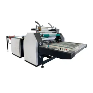 Semi Automatic Printing Paper Cardboard Thermal Film Laminating Machinery with Slitting