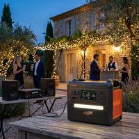 Station d'alimentation portable Solarplay Q2402M 2500W 2304Wh LiFePO4 avec charge rapide en 2h pour la maison et les voyages en camping-car