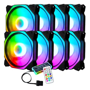 Manufacture Whosale 12V Fan Cpu Cooler 120mm Game Cooling PC Can Change Color LED RGB Case Fans For Computer Gaming