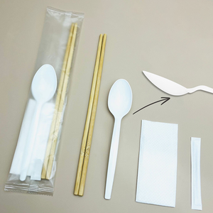 Ensemble de baguettes en bambou jetables personnalisées haut de gamme avec emblème du logo Sacs en papier de style japonais entièrement emballés Prix compétitif - Product Image 2