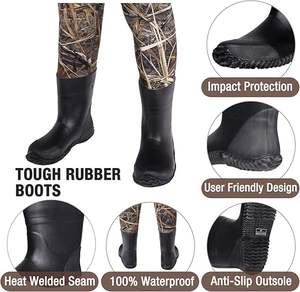 Cuissardes unisexes pour enfants, jeunes, en néoprène <span class=keywords><strong>de</strong></span> 4,5 mm, imperméables, pour la <span class=keywords><strong>chasse</strong></span> et la pêche, avec bottes isolées, garçon fille - Product Image 3