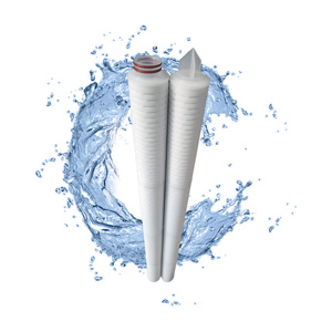 Cartouche filtrante plissée en membrane PES hydrophile de 0,22 micron pour pompe de station de traitement d'eau par osmose inverse 500L/heure - Product Image 1