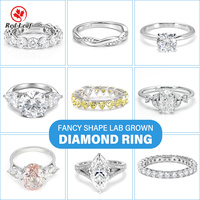 Bague éternelle Redleaf personnalisée en diamant rond de laboratoire de 3 mm (0,10 ct) |   Or 9K/14K/18K |   Fournisseur OEM de pierres précieuses DEF couleur, clarté VVS/VS