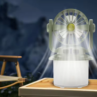 Lampe torche solaire LED multifonctionnelle, batterie AA, étanche IP67, rechargeable, ventilateur de camping, lampe de tente extérieure, lumière chaude