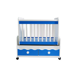 Set <span class=keywords><strong>Lettino</strong></span> Multifunzionale 3-in-1 JINS per Bambini <span class=keywords><strong>con</strong></span> <span class=keywords><strong>Cassetti</strong></span>, Comoda Culla in Legno per Neonati, Uso in Hotel e Scuole - Product Image 4