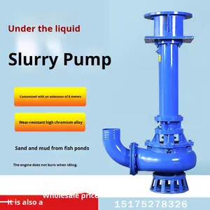 Pompe à boue électrique <span class=keywords><strong>verticale</strong></span> haute performance YZ, résistante à l'usure, pour l'extraction de sable, pompe à boue, moteur spécial, dragage de bassin - Product Image 2