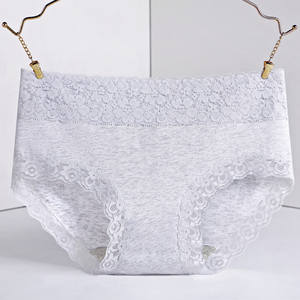 Fabrika özel logo Odm düşük bel dantel külot toptan Mix kadınlar iç<span class=keywords><strong>in</strong></span> dantel pamuk külot iç çamaşırı eski kadınlar - Product Image 2
