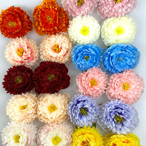 ดอกโบตั๋นประดิษฐ์ขนาด 10 ซม. 12 ซม. ทำจากผ้าไหม คุณภาพสูง เหมาะสำหรับตกแต่งงานแต่งงานและของตกแต่งบ้าน - Product Image 4