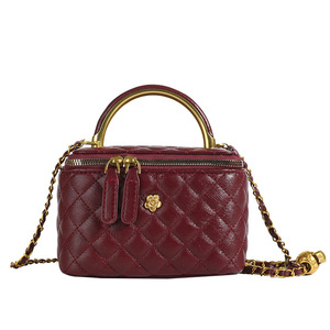 Sac bandoulière PLAYMAX tendance en PU matelassé avec chaîne, imperméable, de luxe, vintage, à bandoulière unique, sac seau à main pour femme – Vente chaude usine - Product Image 5
