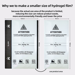 Thiết kế mới sử dụng khu vực 90mm * 180mm Điện thoại di động HD rõ ràng chống chói Matte Hydrogel phim TPU bảo vệ màn hình - Product Image 3