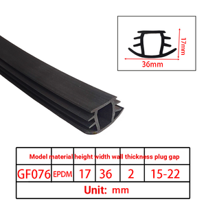 Perfil en T de EPDM, Tira Impermeable Elástica, Antipolvo, Larga Duración, Color Personalizable, Corte a Medida para Refugios Temporales y <span class=keywords><strong>Juntas</strong></span> de <span class=keywords><strong>Ventanas</strong></span> - Product Image 6