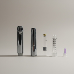Stylo d'injection réutilisable Hujie Technology V4 en métal plaqué or, capuchon à vis durable, dosage de 60 unités par pièce, plusieurs couleurs, 3 ml - Product Image 2