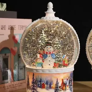Wholesale Resin Christmas Snow Globe Cute Snowman Snow Ball Customized Water Globe Custom Snowglobe