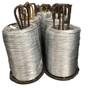 Cuerda de alambre de acero inoxidable recocido galvanizado de 5mm para vallas de malla de ascensor y piezas de muebles Aplicación de uñas templadas estiradas en caliente