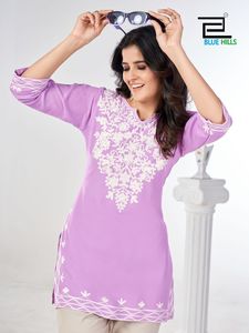 Ấn Độ Xuất Khẩu Chất Lượng 14 Kg Rayon Thiết Kế Ngắn <span class=keywords><strong>Kurtis</strong></span> Cho Văn Phòng Và Thường Xuyên Mặc Từ Ấn Độ Nhà Cung Cấp - Product Image 6