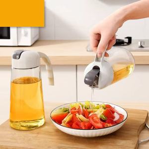 เครื่องจ่ายน้ำมันแบบพลิกเปิดได้ทนทานพร้อมพวยกันหยดสำหรับทำอาหารในครัวและสลัด - Product Image 3