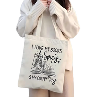 Sac fourre-tout en toile personnalisable pour femme avec fermeture éclair réutilisable, idéal pour les voyages et le shopping printaniers