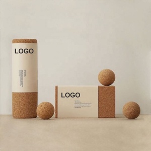 Jinlangte – Ensemble de blocs de yoga en liège naturel de haute qualité avec logo personnalisé, marque privée - Product Image 4
