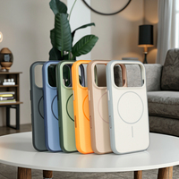 Coques de téléphone personnalisées Covers 17 Pro Max Luxury Magnetic Shockproof Silicone Phone Case avec Camera Tpu + pc for 16 15 Pro Max Plus