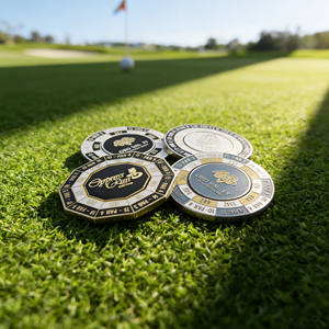 Offre Spéciale : Fournisseur d'<span class=keywords><strong>or</strong></span> en gros pour la personnalisation de logos gravés sur des jetons de poker en céramique épaissie et des marqueurs de balle de golf à graver - Product Image 2