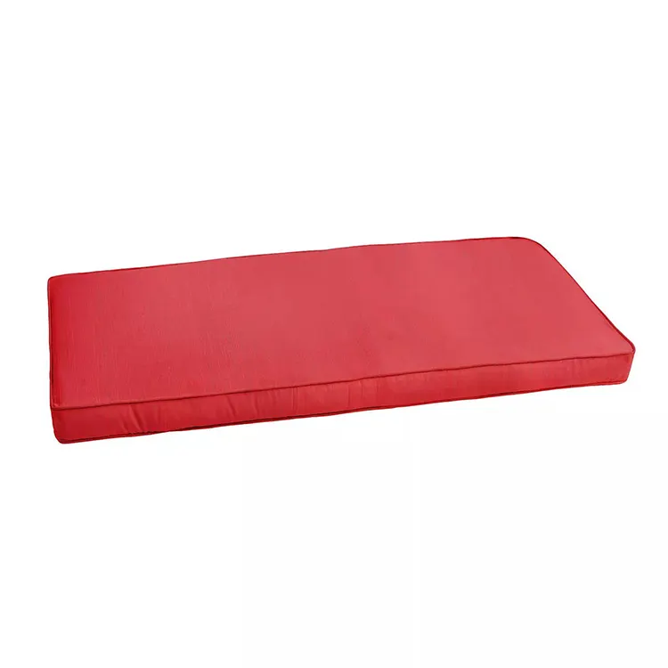 red outdoor bench 2 seater bench boat cushions