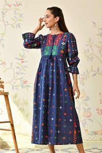 India Women <b>Party</b> Wear Kurtis Gown with Wholesale Price Handmade Printed Gown for <b>Christmas</b> Day Gift - Product Image 3