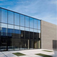 Luxseal Façades murales rideaux en aluminium de haute qualité Panneau de murs rideaux Bâtiment de centre commercial Villa Murs rideaux extérieurs en verre