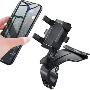 Supporto per telefono per cruscotto supporto per telefono cellulare a 1200 gradi specchio retrovisore visiera parasole nella staffa di navigazione GPS per auto