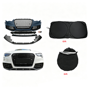 Kit de pare-chocs avant US Stock Car A5 <span class=keywords><strong>S5</strong></span>, style RS5, avec calandre nid d'abeille et pare-soleil pour <span class=keywords><strong>Audi</strong></span> A5 <span class=keywords><strong>S5</strong></span> B8.5 2012-2016 - Product Image 2