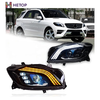HETOP ML300 ML350 W166 Phare 2012-2015 X164 ML-Class DRL LED Clignotant Phare Modifié Mise à niveau Style Maybach pour Benz