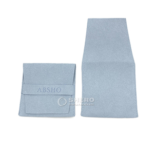 Pochette cadeau en coton personnalisée pour bijoux, pochette en cuir haut de gamme, pochette cadeau en velours de haute qualité - Product Image 1