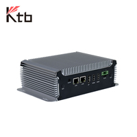 PC industriel KTB M100 7e et 8e génération Intel Core I3 I5 I7 sans ventilateur, Barebone, port parallèle, 12V, 2 LAN, RS485, 4G, WiFi, Windows, Linux